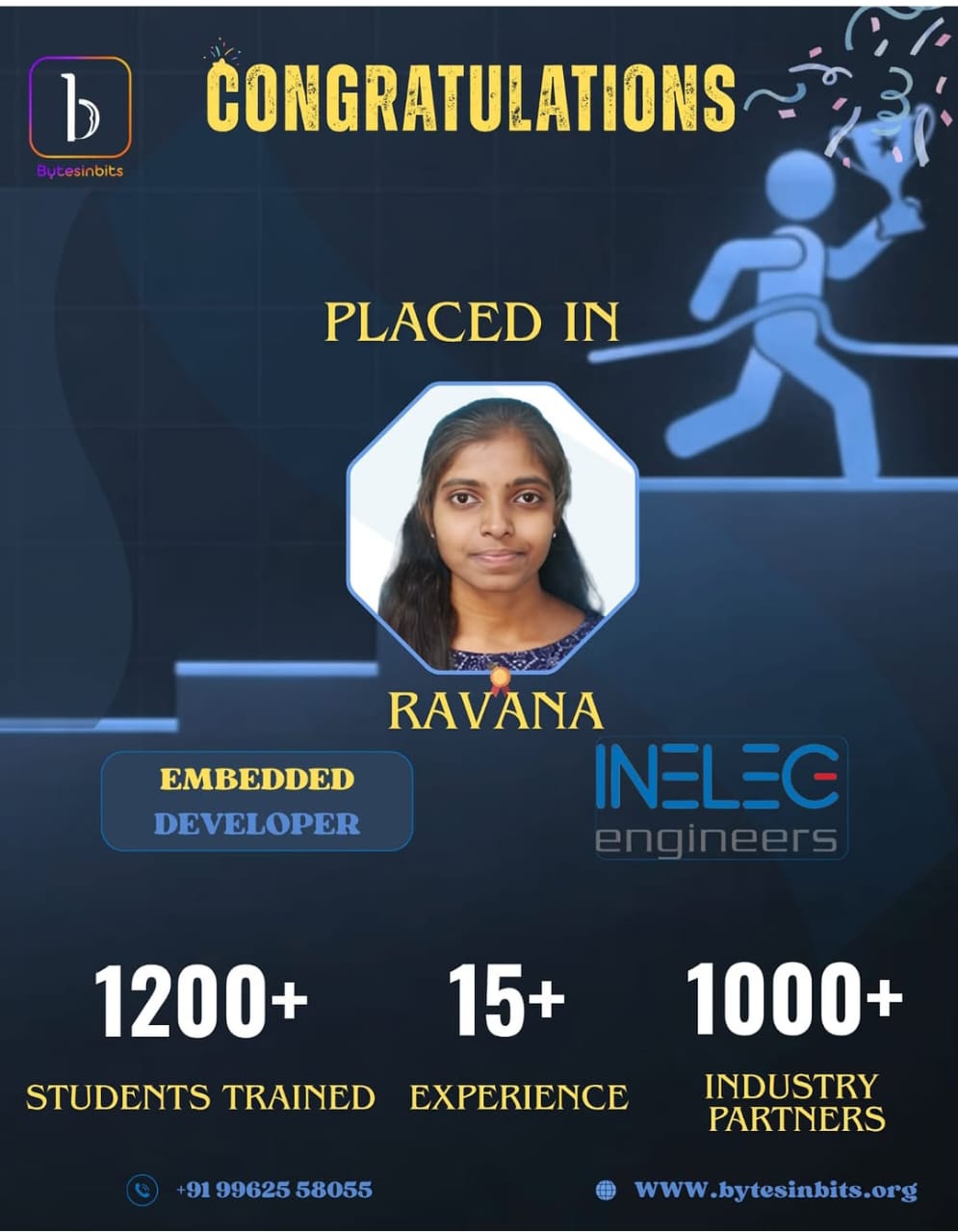 Ravana placed as Embedded Developer at INELEC Engineers